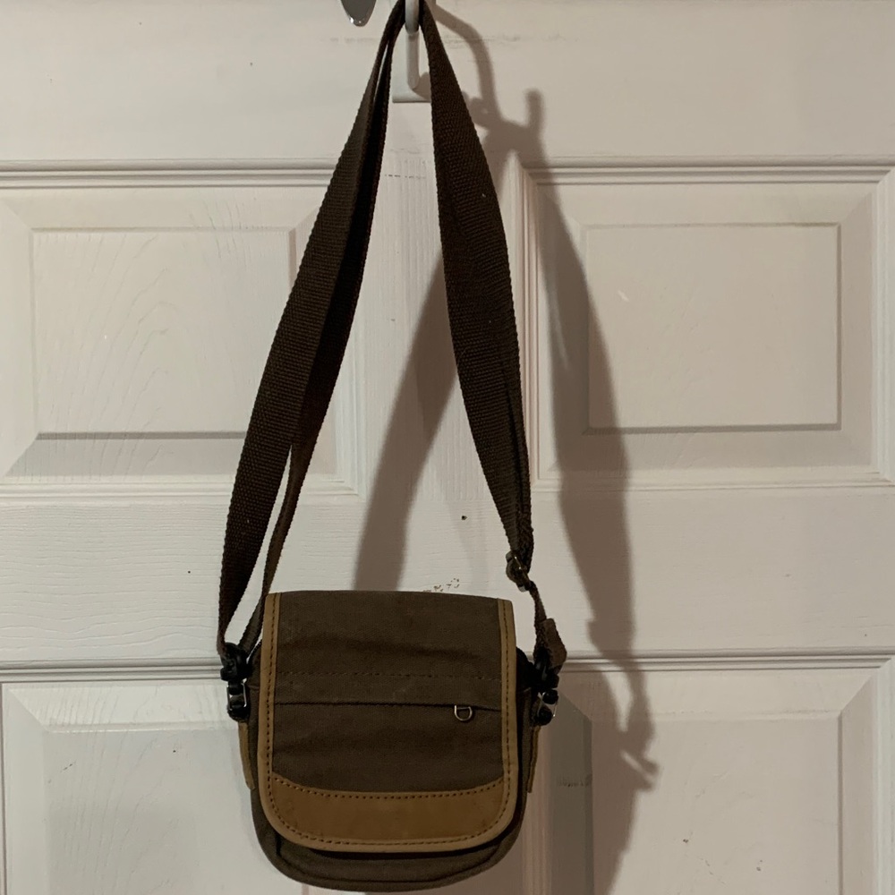 L.L. Bean Two-Tone Brown Crossbody Bag